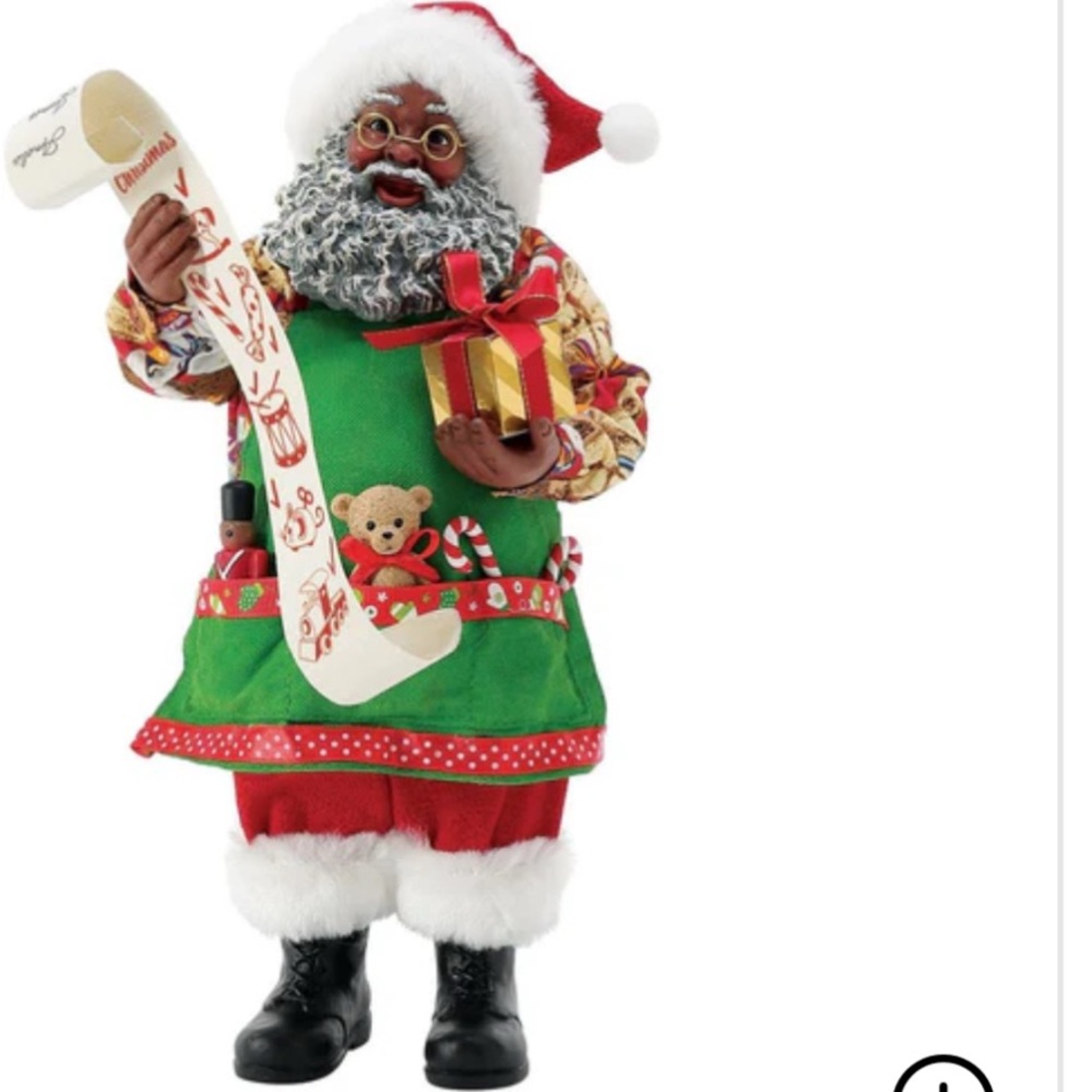 Possible Dreams “Toy List” African American Santa.